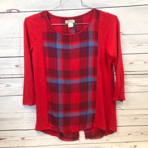 Lucky Brand Red Top